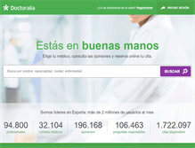 Tablet Screenshot of doctoralia.es