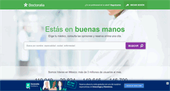 Desktop Screenshot of doctoralia.com.mx